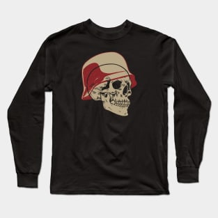 WW2 Germany Soldier Skull Long Sleeve T-Shirt